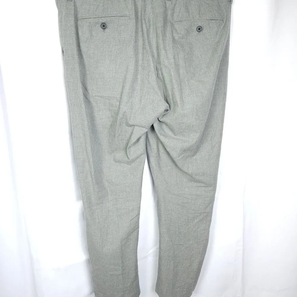J.Crew‎ Bedford Gray Dress Pants Men's 36x32 Measures 39x31.5
